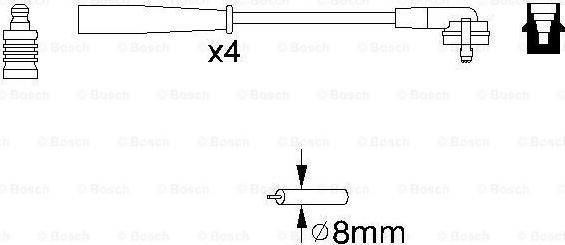 BOSCH 0 986 356 887 - Set cablaj aprinder aaoparts.ro