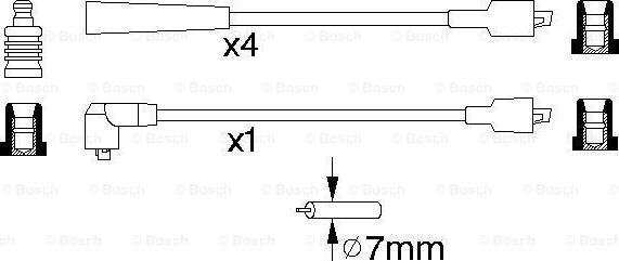 BOSCH 0 986 356 874 - Set cablaj aprinder aaoparts.ro