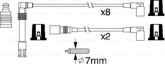 BOSCH 0 986 356 319 - Set cablaj aprinder aaoparts.ro
