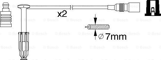 BOSCH 0 986 356 311 - Set cablaj aprinder aaoparts.ro