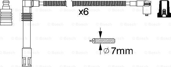 BOSCH 0 986 356 321 - Set cablaj aprinder aaoparts.ro