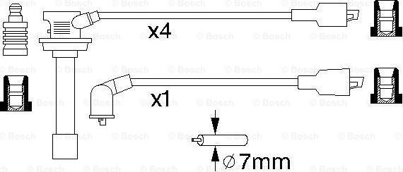 BOSCH 0 986 356 756 - Set cablaj aprinder aaoparts.ro