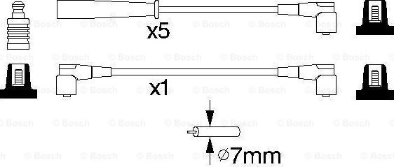 BOSCH 0 986 356 753 - Set cablaj aprinder aaoparts.ro