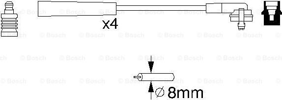 BOSCH 0 986 356 700 - Set cablaj aprinder aaoparts.ro