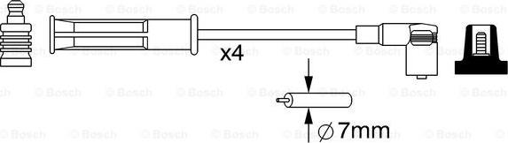 BOSCH 0 986 357 048 - Set cablaj aprinder aaoparts.ro
