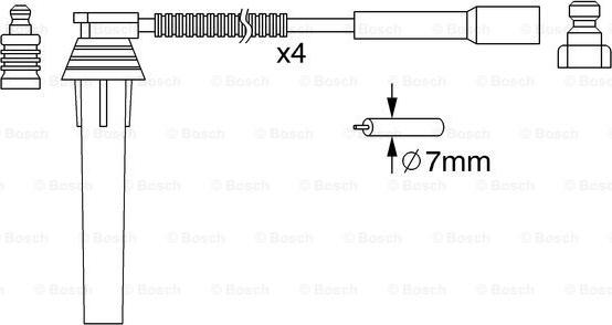 BOSCH 0 986 357 052 - Set cablaj aprinder aaoparts.ro