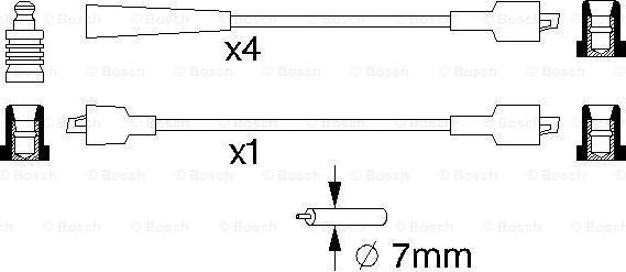 BOSCH 0 986 357 082 - Set cablaj aprinder aaoparts.ro