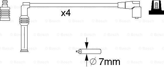 BOSCH 0 986 357 070 - Set cablaj aprinder aaoparts.ro