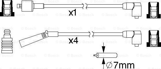BOSCH 0 986 357 196 - Set cablaj aprinder aaoparts.ro