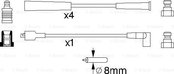 BOSCH 0 986 357 140 - Set cablaj aprinder aaoparts.ro