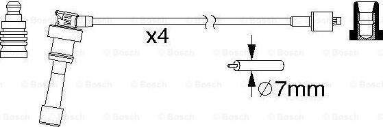 BOSCH 0 986 357 159 - Set cablaj aprinder aaoparts.ro