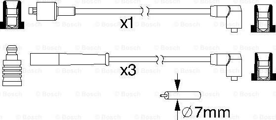 BOSCH 0 986 357 168 - Set cablaj aprinder aaoparts.ro
