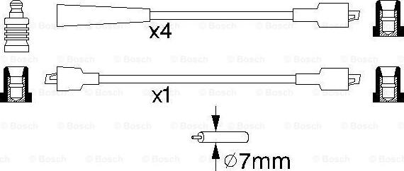 BOSCH 0 986 357 133 - Set cablaj aprinder aaoparts.ro