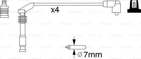 BOSCH 0 986 357 126 - Set cablaj aprinder aaoparts.ro