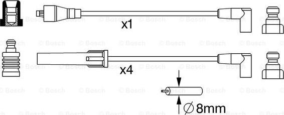 BOSCH 0 986 357 246 - Set cablaj aprinder aaoparts.ro