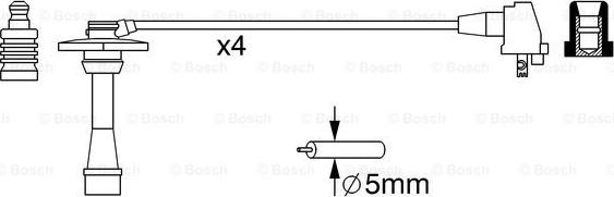 BOSCH 0 986 357 259 - Set cablaj aprinder aaoparts.ro