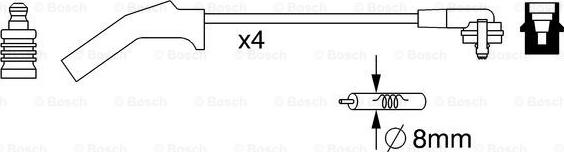 BOSCH 0 986 357 257 - Set cablaj aprinder aaoparts.ro