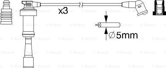 BOSCH 0 986 357 207 - Set cablaj aprinder aaoparts.ro