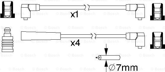 BOSCH 0 986 357 216 - Set cablaj aprinder aaoparts.ro