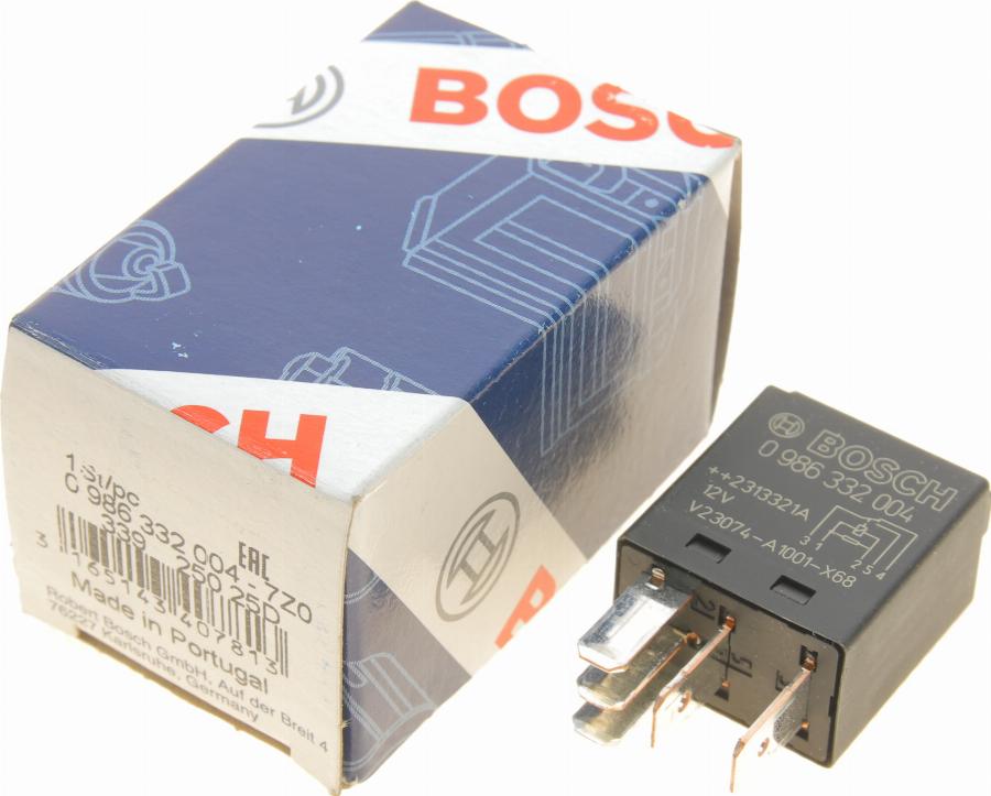 BOSCH 0 986 332 004 - Releu, curent alimentare aaoparts.ro