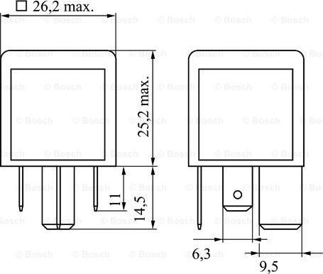 BOSCH 0 986 332 002 - Releu, curent alimentare aaoparts.ro