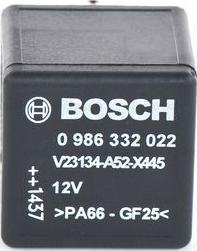 BOSCH 0 986 332 022 - Releu, curent alimentare aaoparts.ro