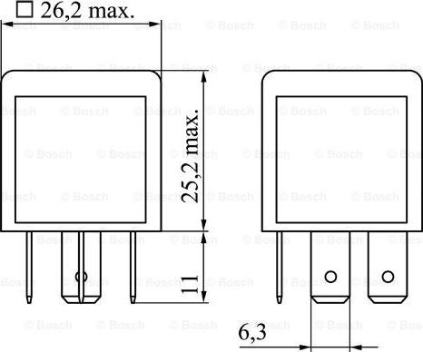 BOSCH 0 986 332 022 - Releu, curent alimentare aaoparts.ro