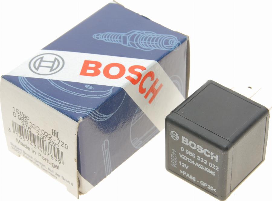 BOSCH 0 986 332 022 - Releu, curent alimentare aaoparts.ro