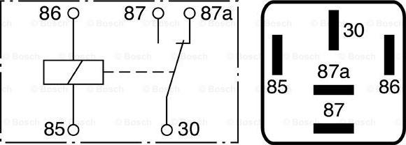 BOSCH 0 986 332 022 - Releu, curent alimentare aaoparts.ro