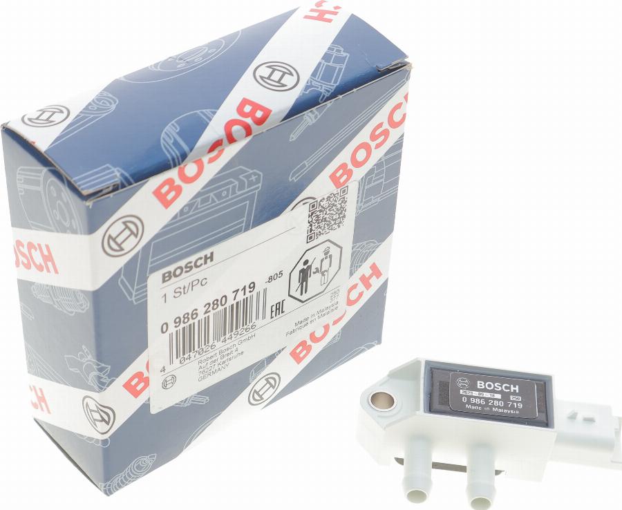 BOSCH 0 986 280 719 - Senzor, presiune gaze evacuare aaoparts.ro