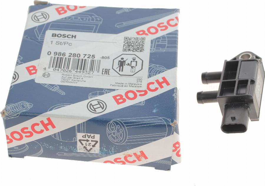 BOSCH 0 986 280 725 - Senzor, presiune gaze evacuare aaoparts.ro