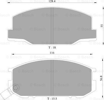 BOSCH 0 986 AB9 049 - Set placute frana,frana disc aaoparts.ro