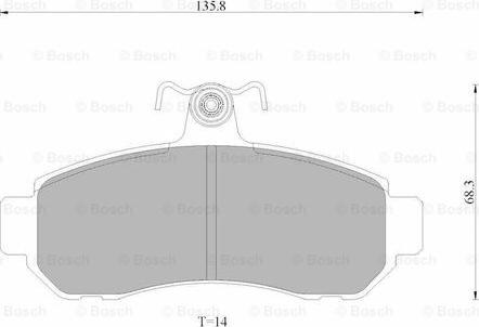 BOSCH 0 986 AB9 046 - Set placute frana,frana disc aaoparts.ro