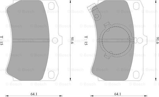 BOSCH 0 986 AB9 006 - Set placute frana,frana disc aaoparts.ro