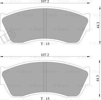 BOSCH 0 986 AB9 032 - Set placute frana,frana disc aaoparts.ro