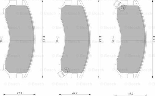 BOSCH 0 986 AB9 026 - Set placute frana,frana disc aaoparts.ro