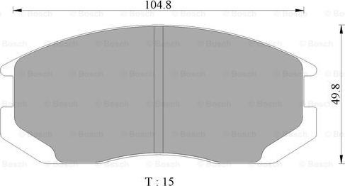 BOSCH 0 986 AB9 101 - Set placute frana,frana disc aaoparts.ro