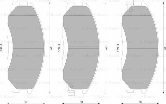 BOSCH 0 986 AB9 127 - Set placute frana,frana disc aaoparts.ro