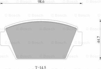 BOSCH 0 986 AB9 249 - Set placute frana,frana disc aaoparts.ro