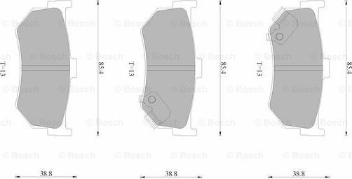 BOSCH 0 986 AB9 254 - Set placute frana,frana disc aaoparts.ro