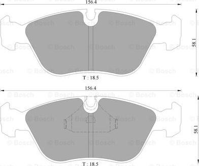 BOSCH 0 986 AB4 441 - Set placute frana,frana disc aaoparts.ro