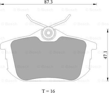 BOSCH 0 986 AB4 466 - Set placute frana,frana disc aaoparts.ro