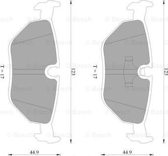 BOSCH 0 986 AB4 430 - Set placute frana,frana disc aaoparts.ro
