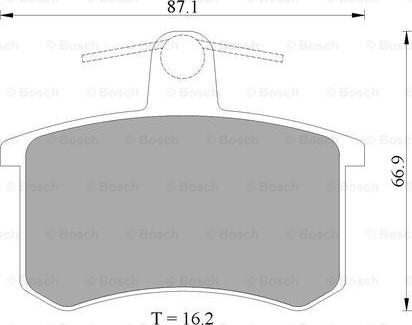 BOSCH 0 986 AB4 423 - Set placute frana,frana disc aaoparts.ro