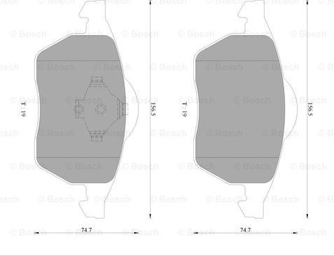 BOSCH 0 986 AB4 552 - Set placute frana,frana disc aaoparts.ro