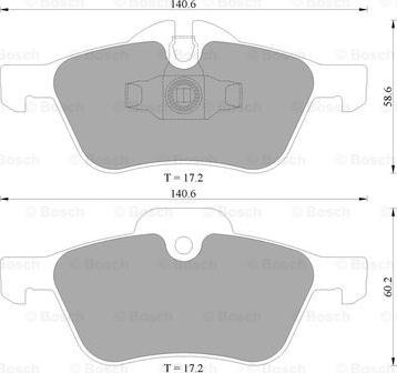 BOSCH 0 986 AB4 572 - Set placute frana,frana disc aaoparts.ro