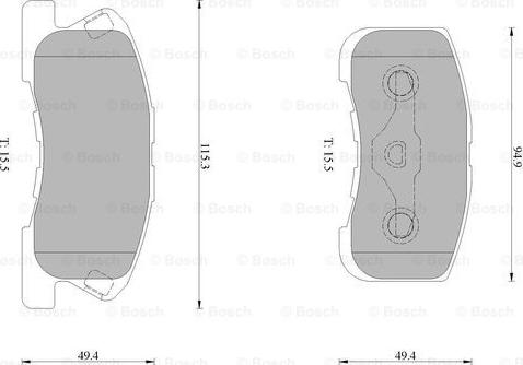 BOSCH 0 986 AB0 220 - Set placute frana,frana disc aaoparts.ro