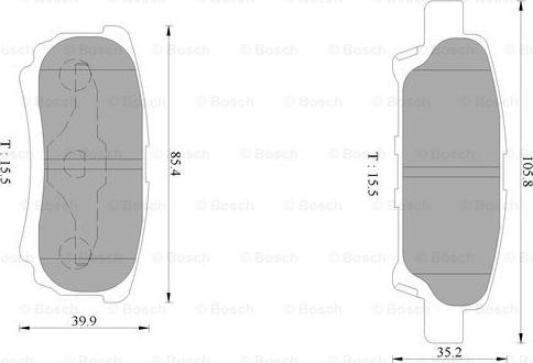 BOSCH 0 986 AB1 401 - Set placute frana,frana disc aaoparts.ro