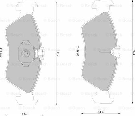 BOSCH 0 986 AB1 658 - Set placute frana,frana disc aaoparts.ro