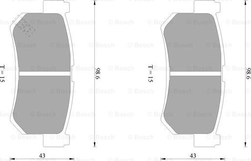 BOSCH 0 986 AB1 066 - Set placute frana,frana disc aaoparts.ro
